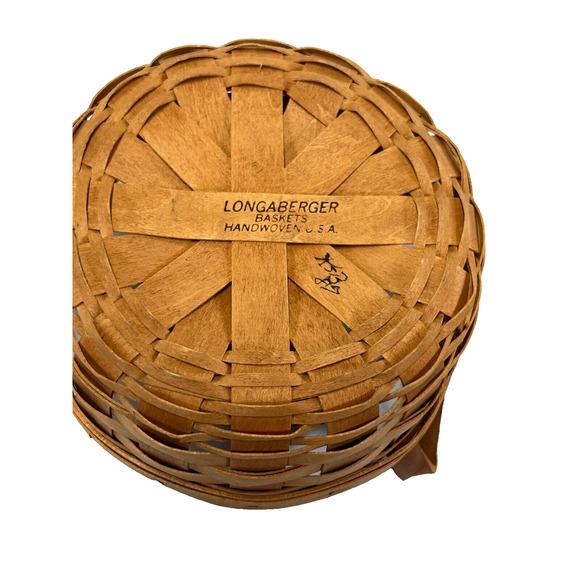 1987 Longaberger Button Basket 7"RD x 3"H - Picture 3 of 3